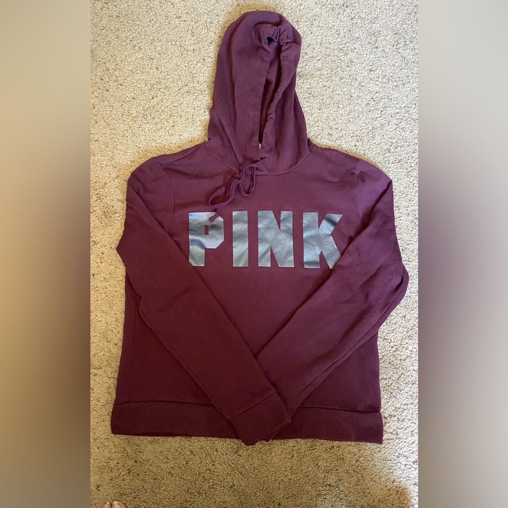 Pink Hoodie Sweatshirt Size Small